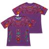 Women's Ethnic Floral Embroidered Style Short Sleeve T-shirts Summer Round Neck 3D Print Tops Fashionable Casual Tops