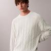 Calvin Klein Jacquard Texture Casual Cotton Crew Neck Sweater Men Sweater 4RE301G