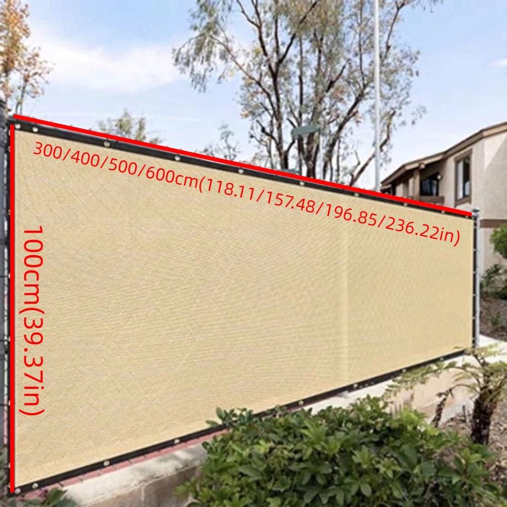 Sun Protection Balcony Fence Privacy Shade Screen Dust-proof Windscreen Mesh Cover Car Shed Awning