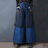 Plus Size Vintage Patchwork High Waist Casual Loose Women Spring Autumn Jeans Denim Wide Leg Pants