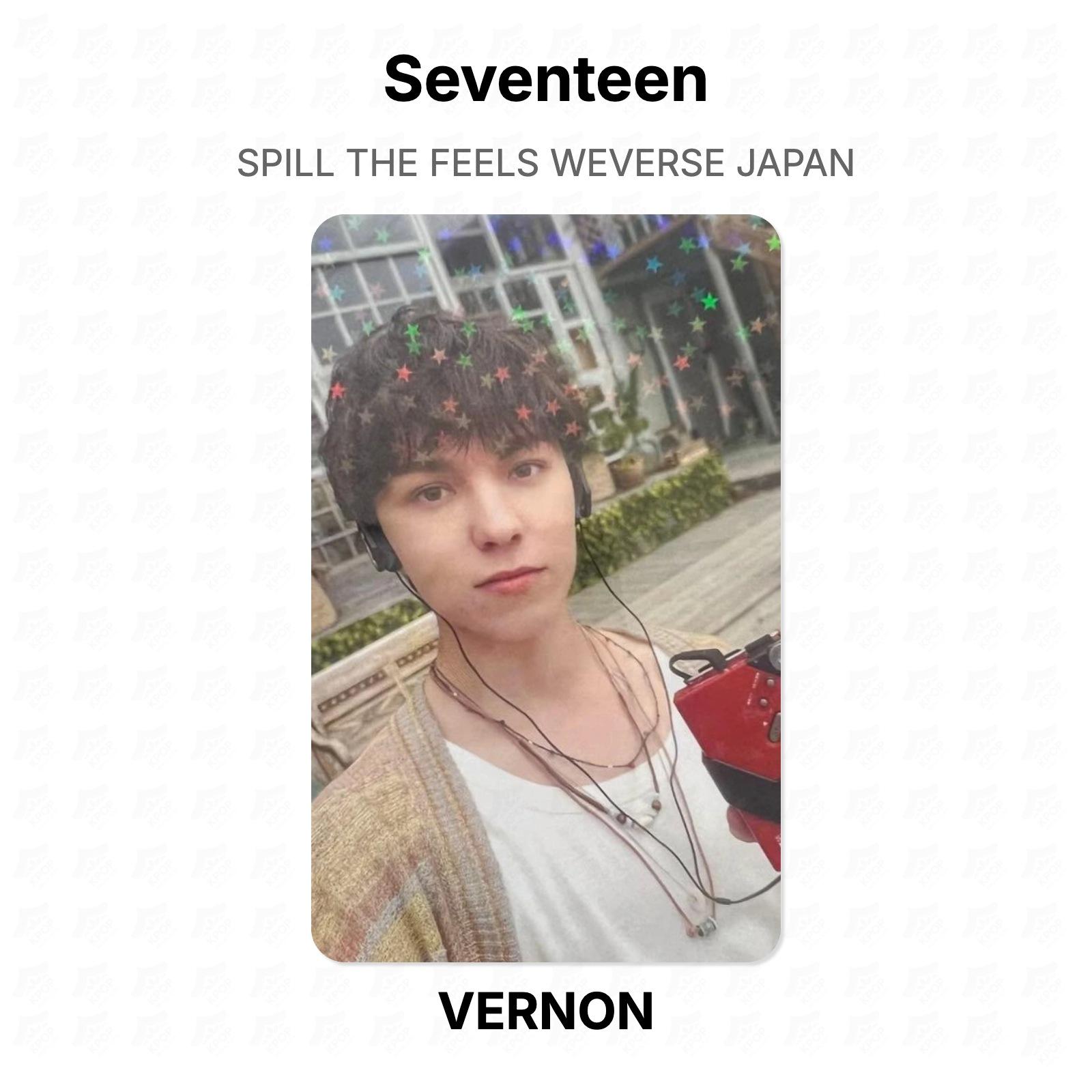 Seventeen SPILL THE FEELS WEVERSE JAPAN Official Photocard VERNON
