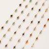 Colorful Crushed Natural Stone & Stainless Steel Necklace Chain for DIY Jewelry