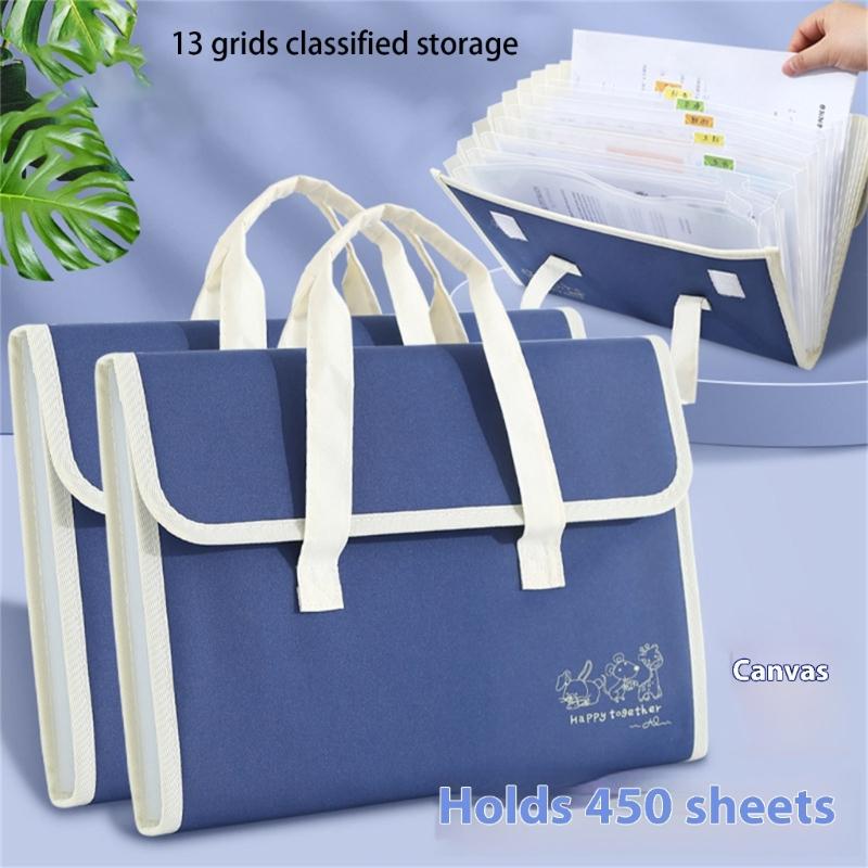 Folder Organowy A4 Folder na Dokumenty z Etykietami Folder Plikowy Organizery na Dokumenty Torba do Przechowywania Dokumentów dla Ucznia