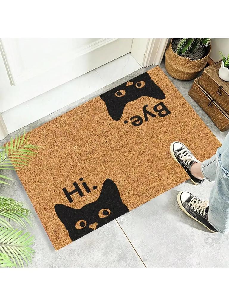 Black Cat Carpet Cute Cartoon Doormat Soft Welcome Mat Carpet For Live Room  Rug For Bedroom Outdoor Carpet Home Decorati