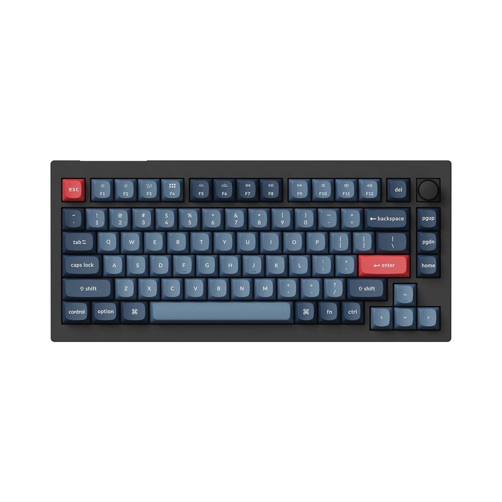 Keychron - V1 Max QMK/VIA Wireless Custom Mechanical Keyboard - Fully Assembled Knob Brown Mechanical Keyboard