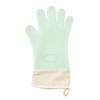 Heat-Resistant Silicone Oven Gloves - Anti-Scald, Waterproof, Flexible, Five-Finger Design for BBQ and Baking.