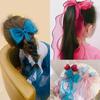 Mädchen Geschenk Niedlicher Pferdeschwanz Haarschmuck Temperament Kugeln Haarspange Mädchen Langes Band Schleife Haarnadel Prinzessin Geflochtenes Haar Kopfschmuck 2 STÜCKE