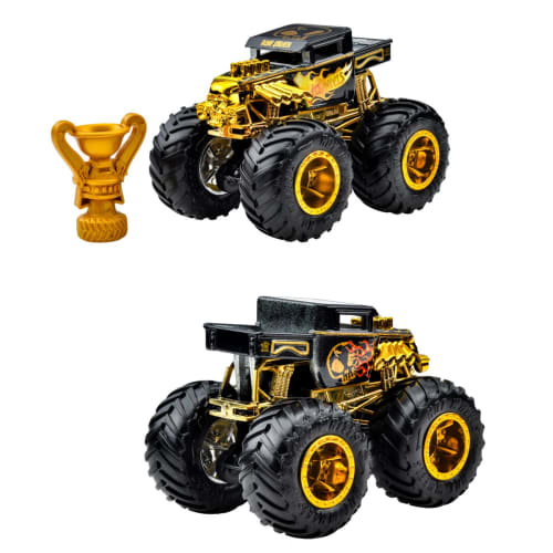 Hot Wheels Monster Truck Trophy Champion Assorted Vehicle Toys, 6-Car Box, Ages 3+, Multi-Purpose, 986A-JDV96