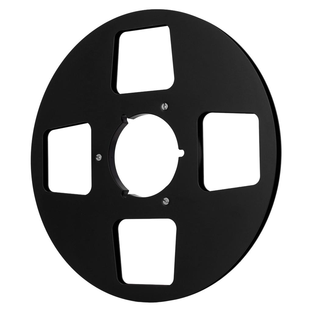 1Celsius4 10.5 Inch Empty Tape Reel 4 Hole Aluminum Alloy Opening Reel Sound Takeup Reel for Reel to Reel Tape Player