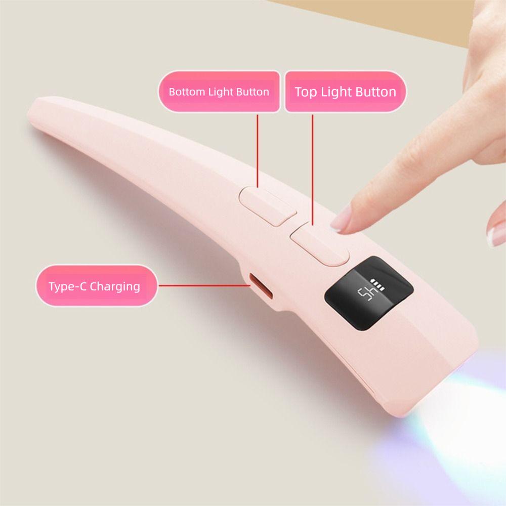 Versatile Quick Dry Nail Dryer Light USB Portable Mini UV Curing Light Handheld 2 Modes UV LED Nail Lamp Salon Tools