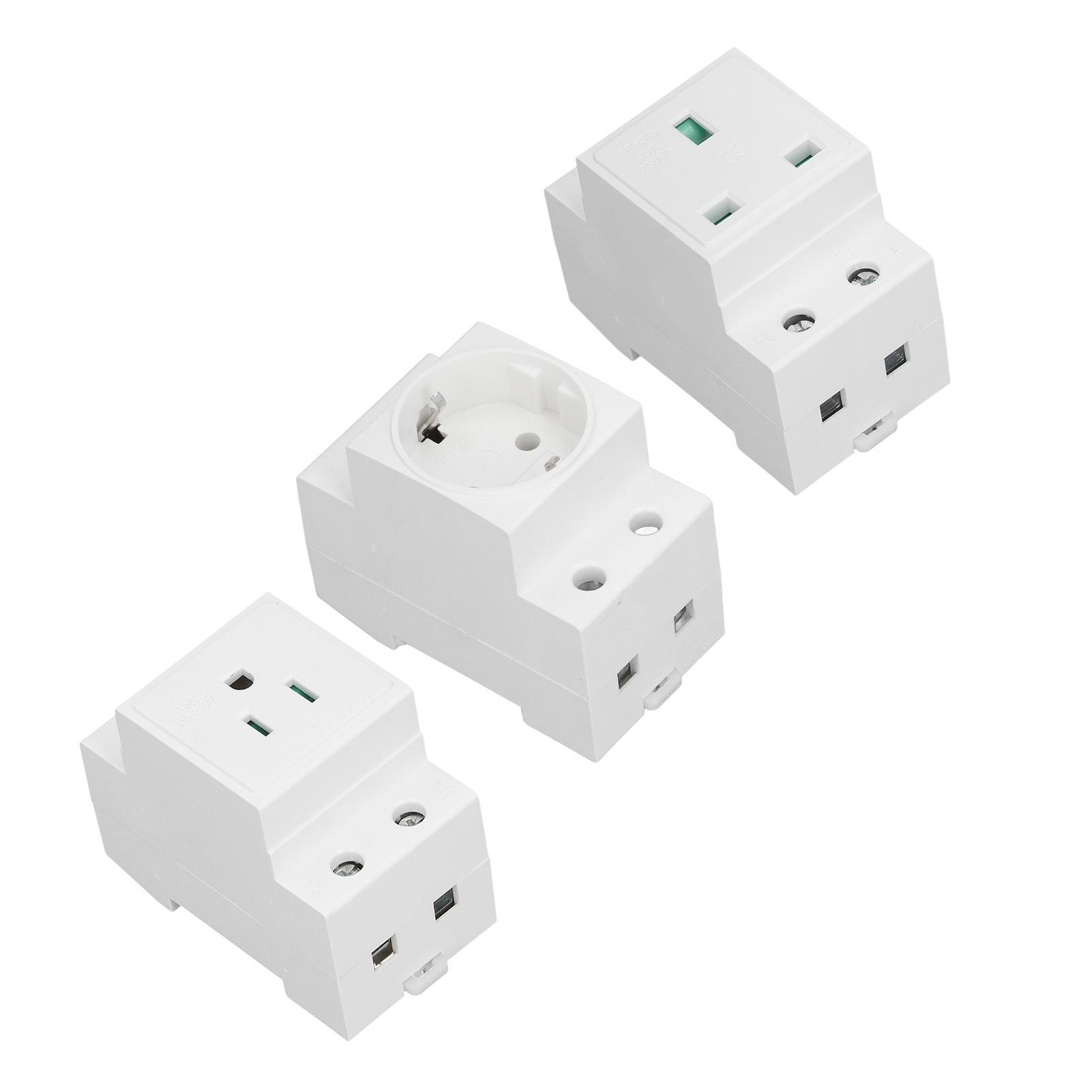

DIN Rail Power Socket DIN Rail Socket Built in Protective Contact Contact Outlet for Distribution Panel EU