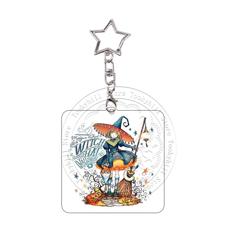 Heksenhoed Atelier Cartoon Acryl Sleutelhanger Kawaii Student Gagaga Qifrey Prachtige Sleutelhanger Karakters Hanger Verjaardagscadeau