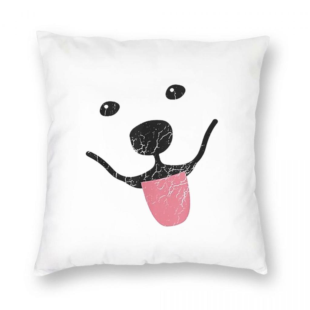 Love Samoyed Dog Square Pillowcase Pillow Cover Cushion Throw Pillow for Home Sofa Living Room
