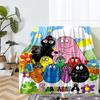 Barbapapa Theme Printed Blanket - Perfect for Couch, Bed, Travel & Outdoor Use | Machine Washable, Cozy & Durable.