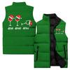 Ladies' Casual And Fashionable Sleeveless Vest Christmas Printed Cotton Jacket