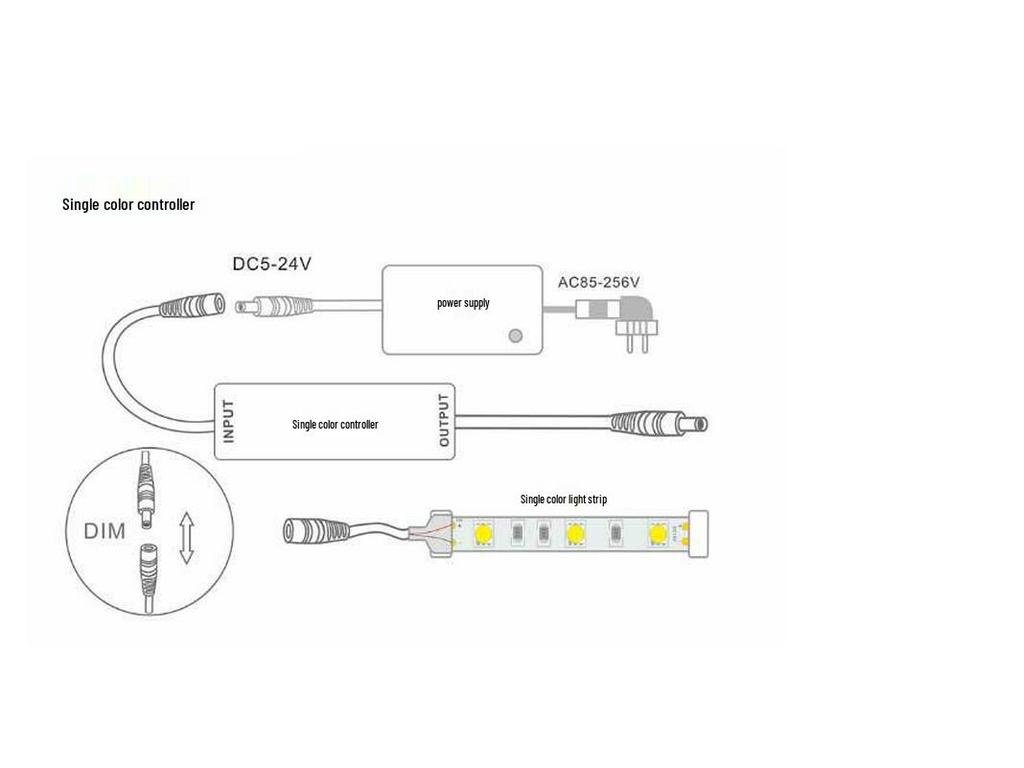 Wilonmet RF LED Strip Controller: Single Color 14-Key Mini Dimmer
