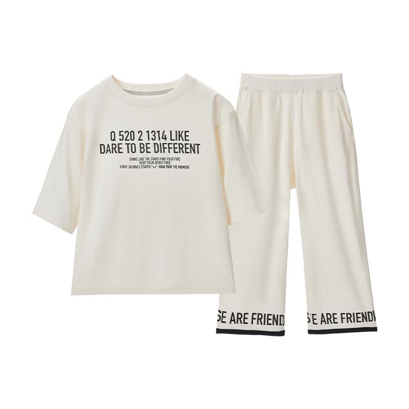 Q21 Kids Tencel Breathable Short Sleeve Pajama Set 120