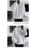 Hong Kong Style Men's Chic Lamb Wool Sweater: Trendy Loose Fit, Solid Color, Autumn/Winter, Plus Velvet Thick Jacket for Couples.