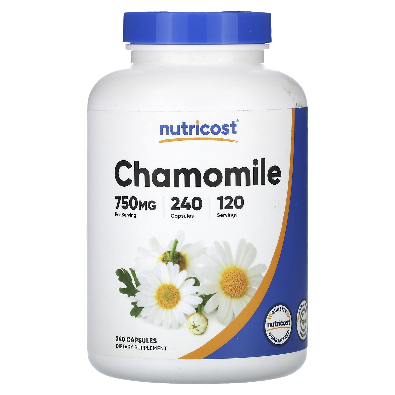 

Chamomile, 240 capsules (375 mg per capsule)