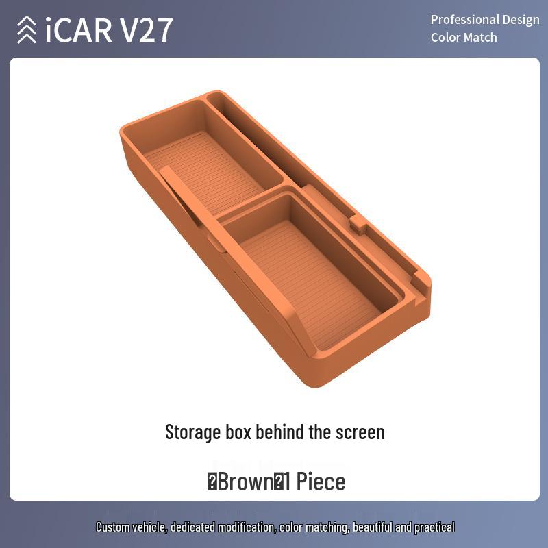 Chery iCAR V27 Dashboard Storage Organizer for 26 Models - Multifunctional Car Interior Supply Box Compatible with 26 Chery iCAR V27 Models
