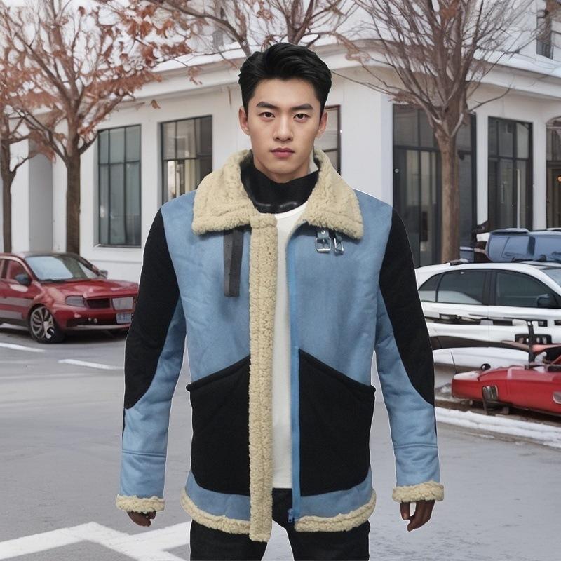 

Осенне-зимние мужские куртки, толстые пальто, мужские пальто большого размера, контрастные цвета 5XL