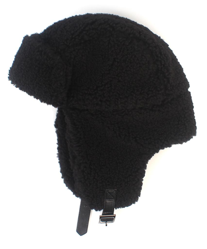Yunibeosyeolkemiseuteuli Fleece Black Aviator Hat