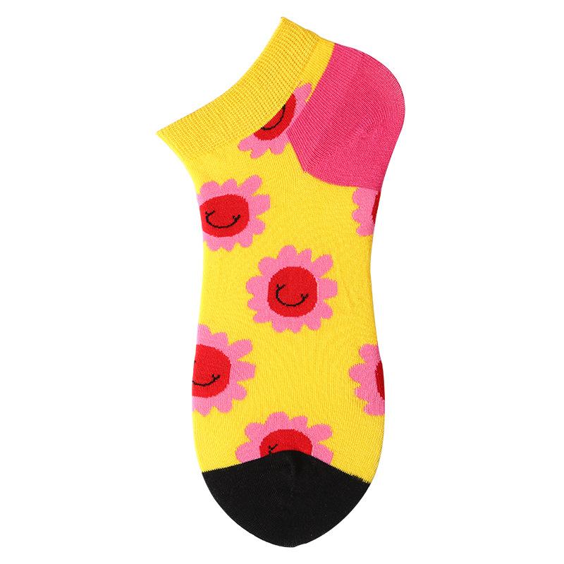Spring Summer Socks Men Women Sock INS Brand Panda Printed Cotton Socks Europe America Street Short Low Cut Unisex Funny Sox