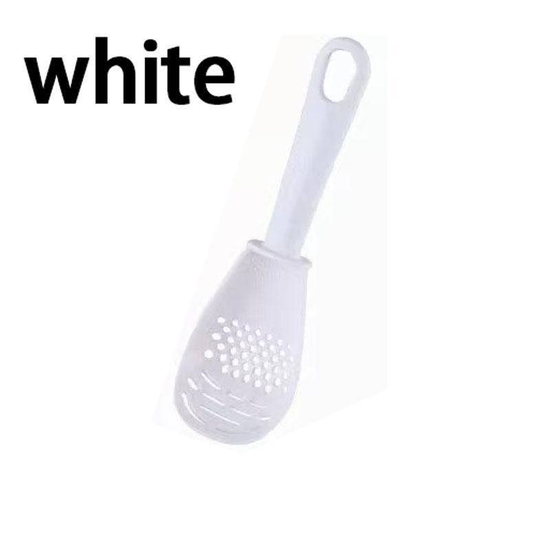 Multifunctional Kitchen Spoon The Heat -resistant Suspension Spoon for Potatoes and Garlic with A Strainer