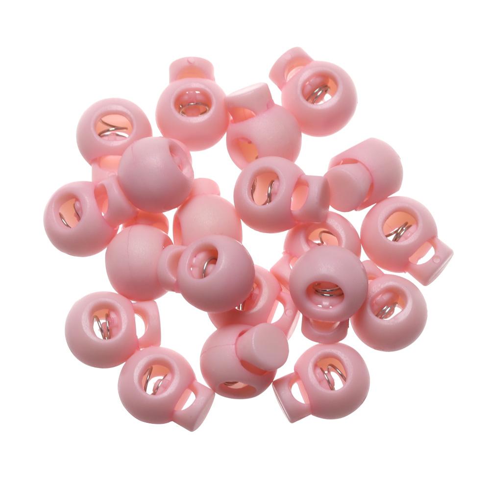 20pcs High Quality 6mm Hole Sportswear Accessories Cord Lock Bean Plastic Stopper Toggle Clip Apparel Shoelace