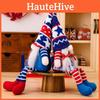 Festive Independence Day Gnome Figurine With Knitted Hat And Hanging Legs For Patriotic Celebrations