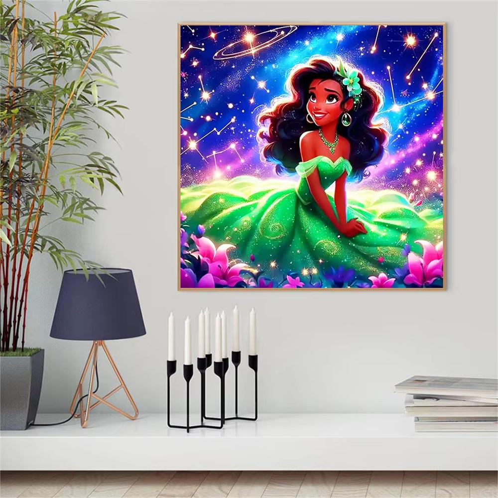 Disney Princess Starry Sky Collection 5D Diamond Painting Full of Diamonds DIY Handmade Diamond Painting Fantasy Cartoon Decoration Painting Kit