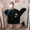 Autumn 2026 Korean Harajuku Bear Oversized Hoodie - Women's Long Sleeve Fashion
