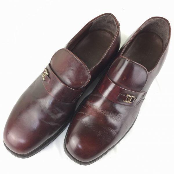 1970er Vintage ANSI Z41.1-1967/75 Stahlkappe Schlupfschuhe Weinrot Größe 7.5E 25.5(GEBRAUCHT)