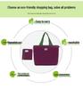 Eco-Friendly Waterproof Foldable Shoulder Shopping Bag - Large Capacity