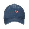 Cotton Georgian Heartbeat I Love Country Flag Georgia Heart Family Baseball Cap Sun Protection Women Georgia Flag Dad Hat Spring