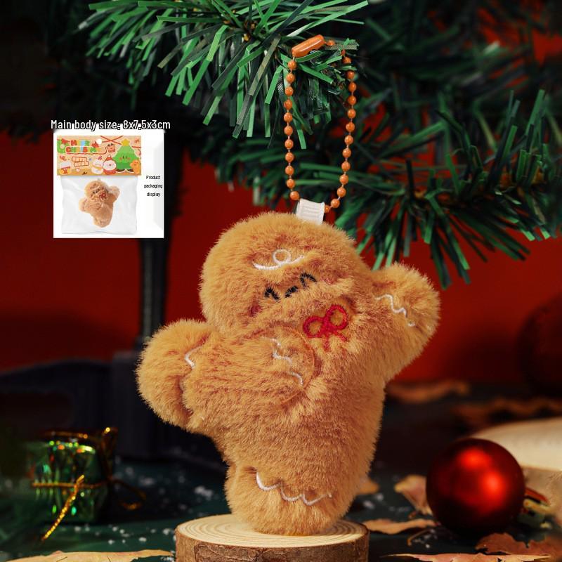 Original Christmas Plush Snowman Keychain Doll - Cute Old Man Charm Gift