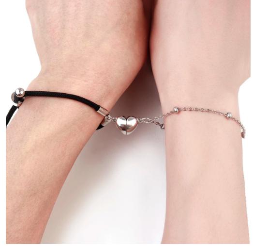 100pcs Heart Strong Round Ball Clasps Bracelet Chain Buckles for Jewelry Making