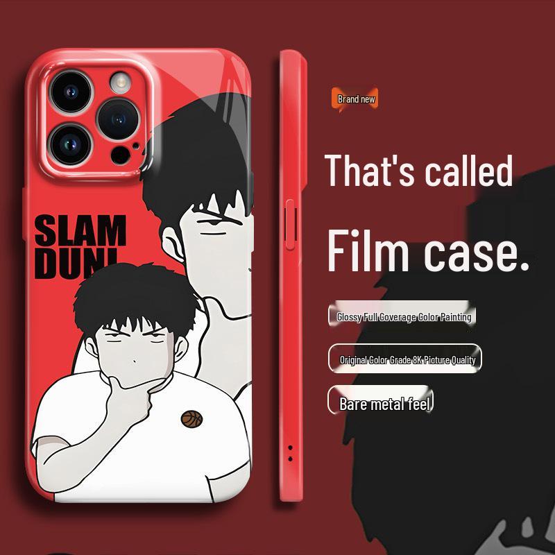 

Slam Dunk Basketball Anime iPhone Case - Compatible with iPhone 11, 13, 15, 16, 17 Pro Max for Full Coverage iPhone XR