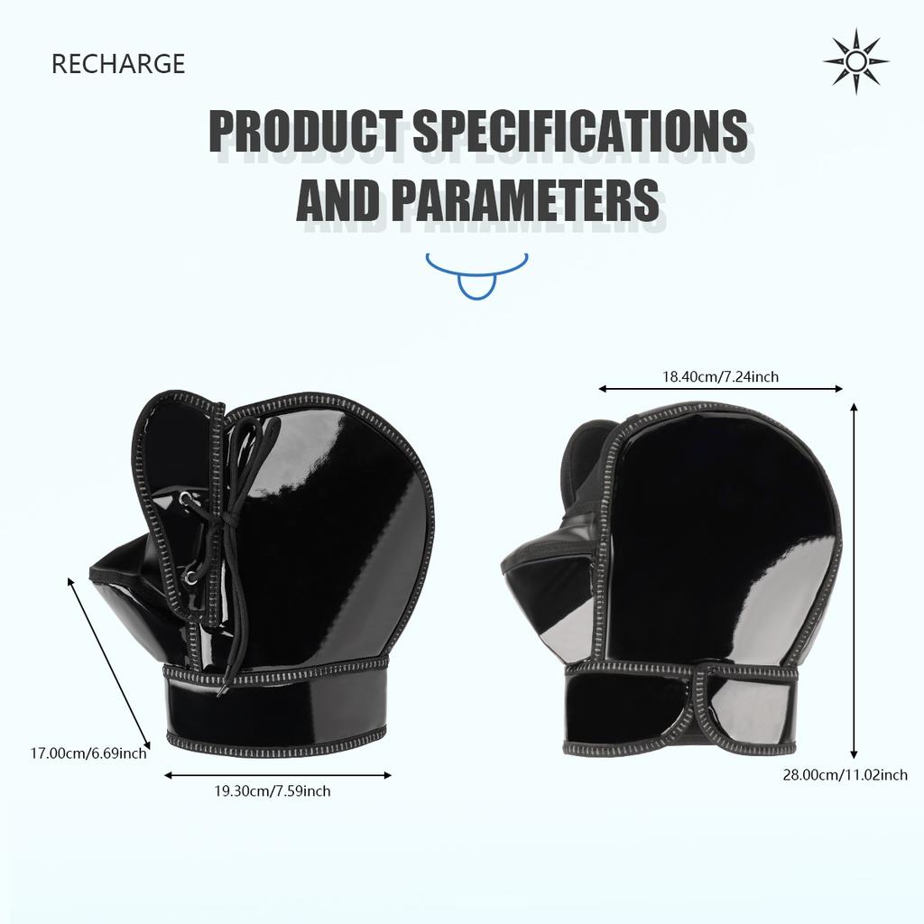 1Pair Cycling Motorcycle Scooter Thick Warm Handlebar Muff Grip Handle Bar Muff Rainproof Winter Warmer Thermal Cover Gloves