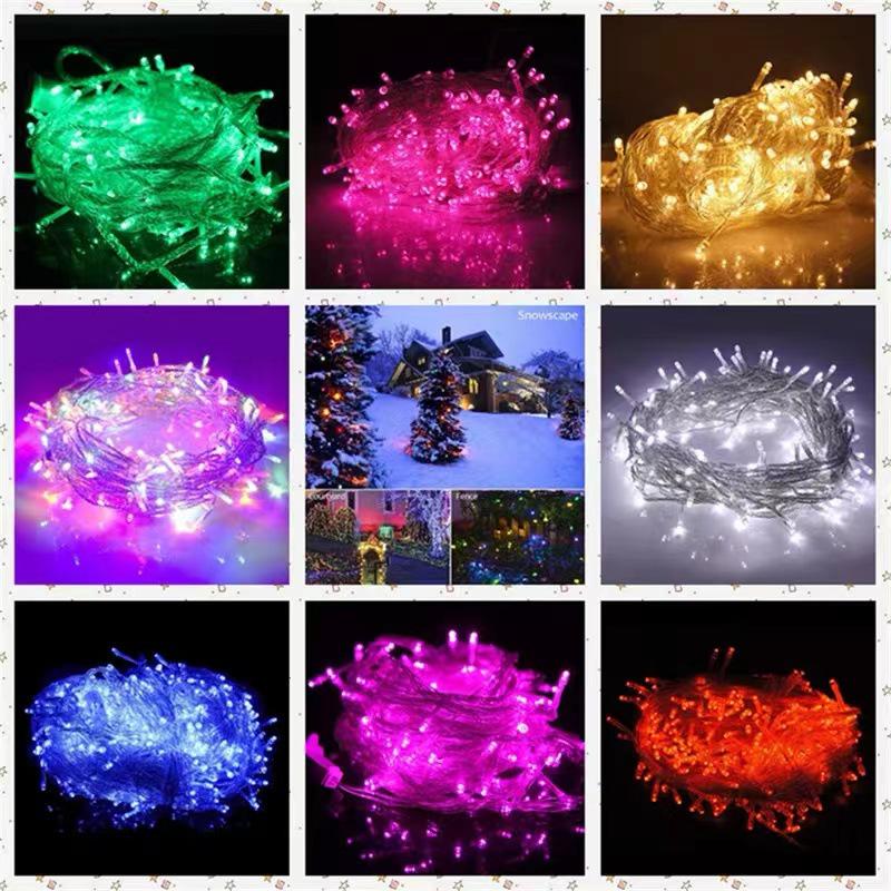 Waterproof LED Solar String Lights for Outdoor Courtyard, Christmas Decor, 8 Modes, Camping & Engineering Use.