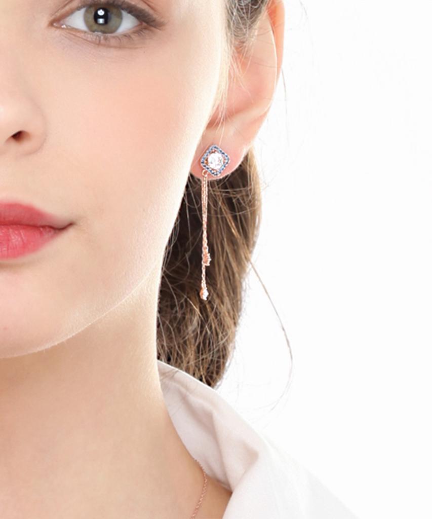 Ellejewelry Blooming 14K Gf Two-Line Drop Earrings Elgpee244