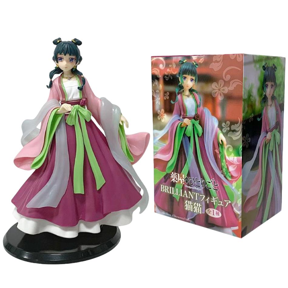 9cm Wersja Q Pamiętniki Aptekarza Maomao Jinshi Mini Figurka Anime Gadżety Kawaii Ozdoby na Biurko Samochód Model Prezenty