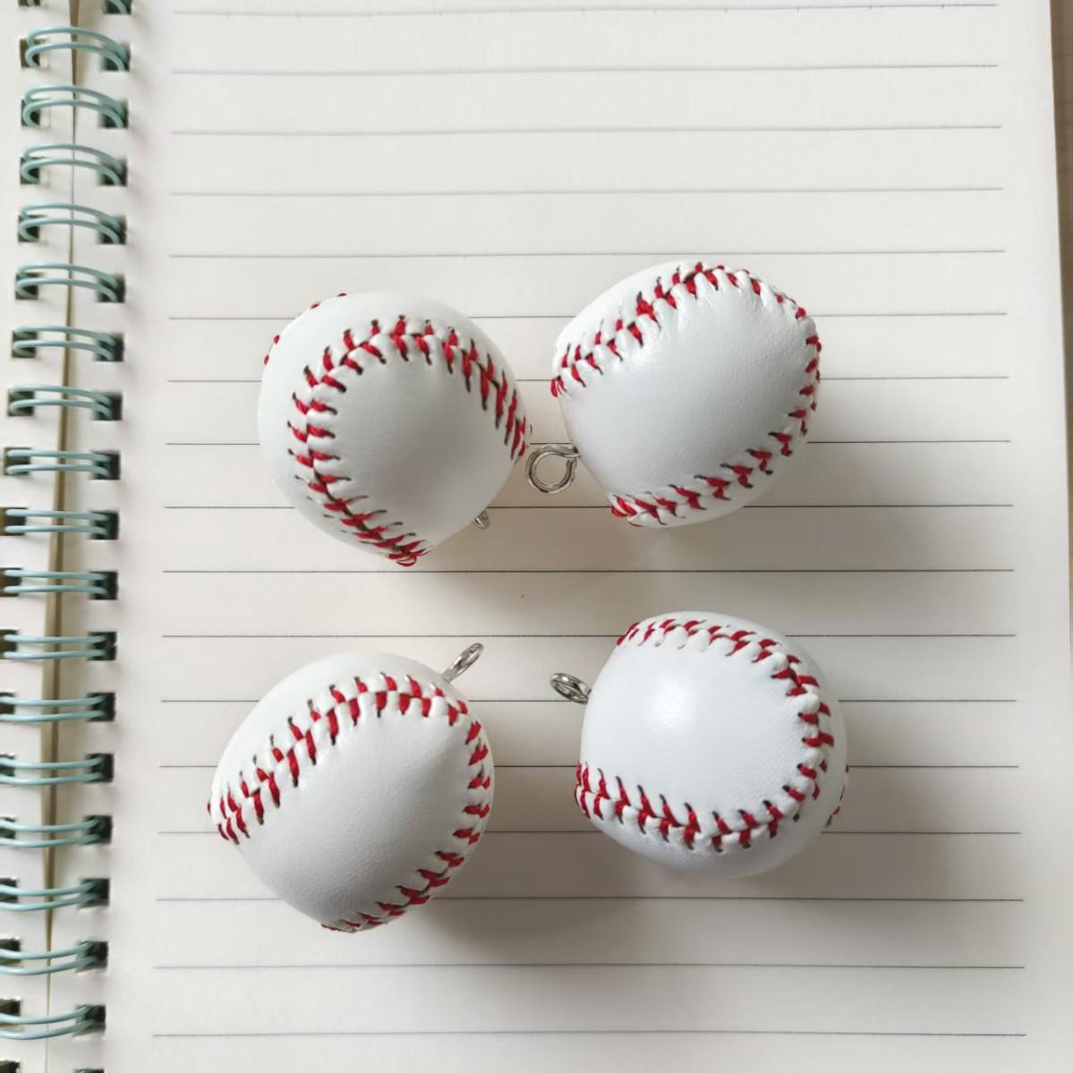 Miu Series Woven Rope Pendant: Trendy Baseball Keychain & Versatile Cotton-Linen Couple Bag