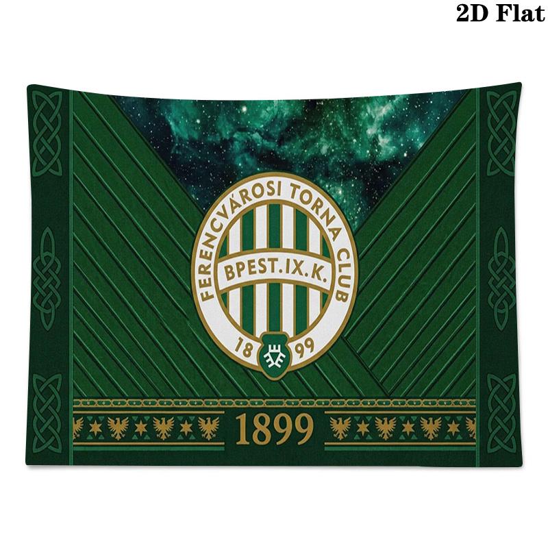 Ferencvárosi TC Wall Tapestry Aesthetic Wall Hanging Printed Fabric Blanket Decorative Tapestries for Bedroom Living Room Home Decor