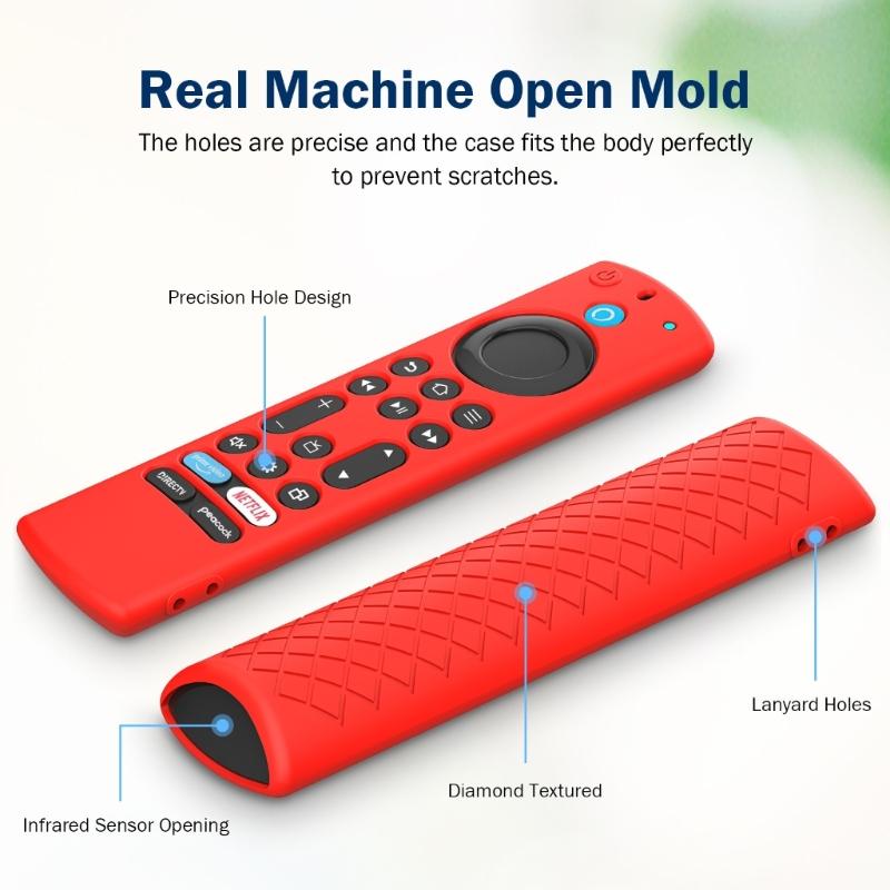 Protective Silicone Case For Remote Protective Cover With Lanyard Durability Silicone Protector Shell Remote Sleeve