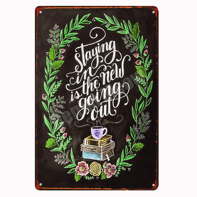 

Vintage Metal Tin Signs, Cocoa Sweet Tea Time, Cooking Wall Art, Painting, Bar, Pub, Cafe, Kitchen Decor, Cocktail Retro Plaque 20x30cm