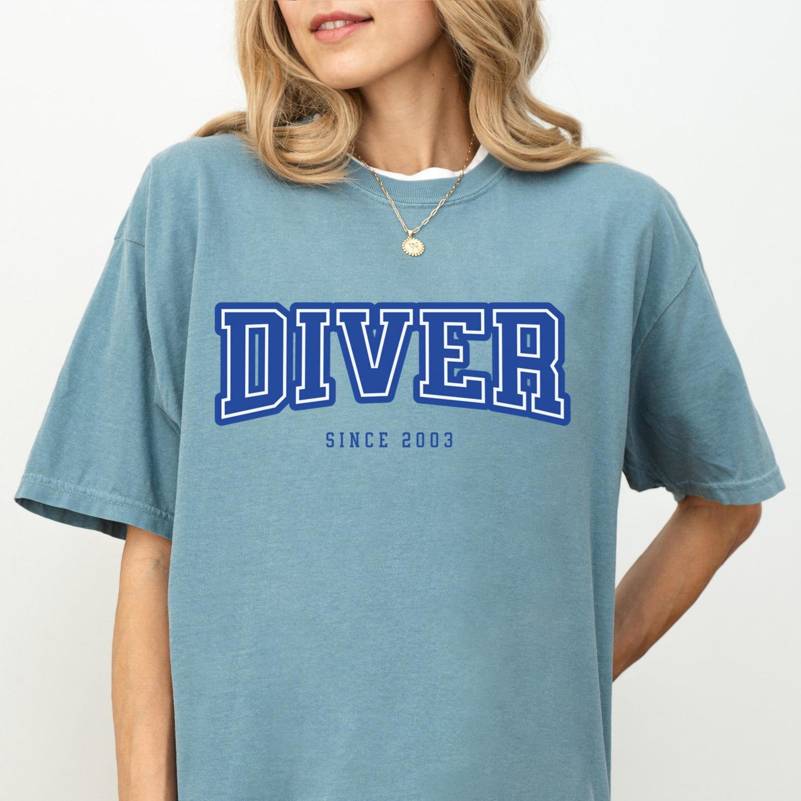 Personalized Diver Comfort Colors T-Shirt – Ocean Lover Unisex Tee 3XL