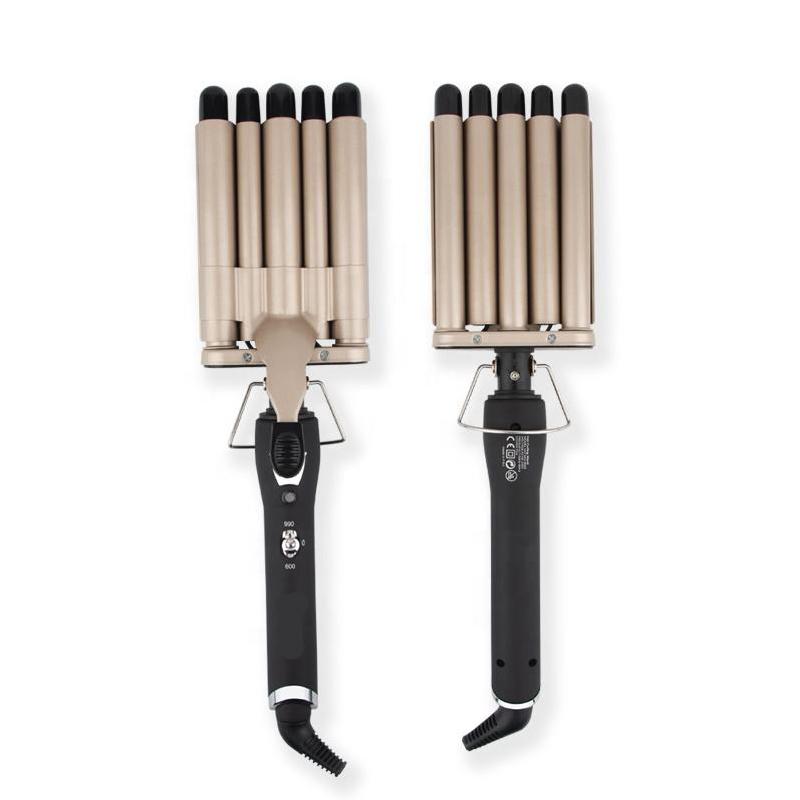 Electric Five Barrel Professional Curlers Wand Hair Curler Five-Tube Curling Iron Egg Roll Electric Clamp Plate Perm Device