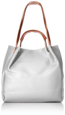 Bolso Tote Grande Aimon TZM-101-GL-FF para Mujer, Bolso de Hombro de 2 Vías, Tamaño A4, Bolso de Trabajo, Bolso Escolar, En Stock, GrisTalla Única