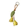 Lightweight Flower Bag Charm PU Leather Tulip Keychain Elegant Tulip Bag Charm  Gift Giving